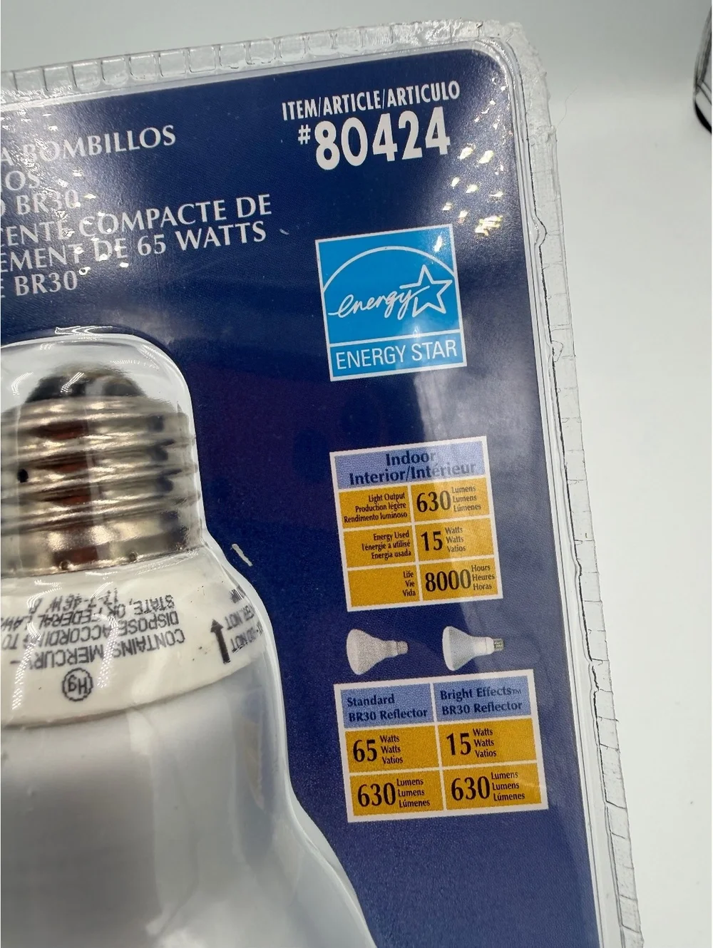 Bright Effects 65W Equivalent Compact Fluorescent Light Bulbs 2-Pack